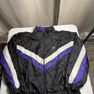 Black and Purple Bomber Jacket
